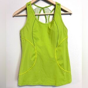 *** Athleta Vibrant Green Athletic Tank Top